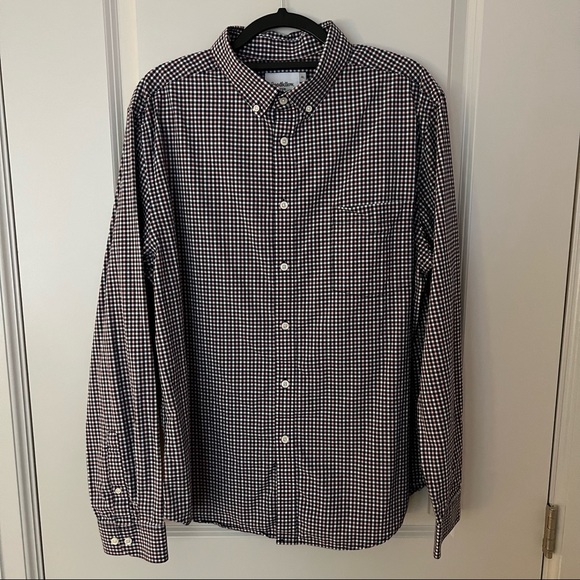 Goodfellow & Co mens long sleeve plaid button down shirt | size Extra Large - Picture 5 of 11